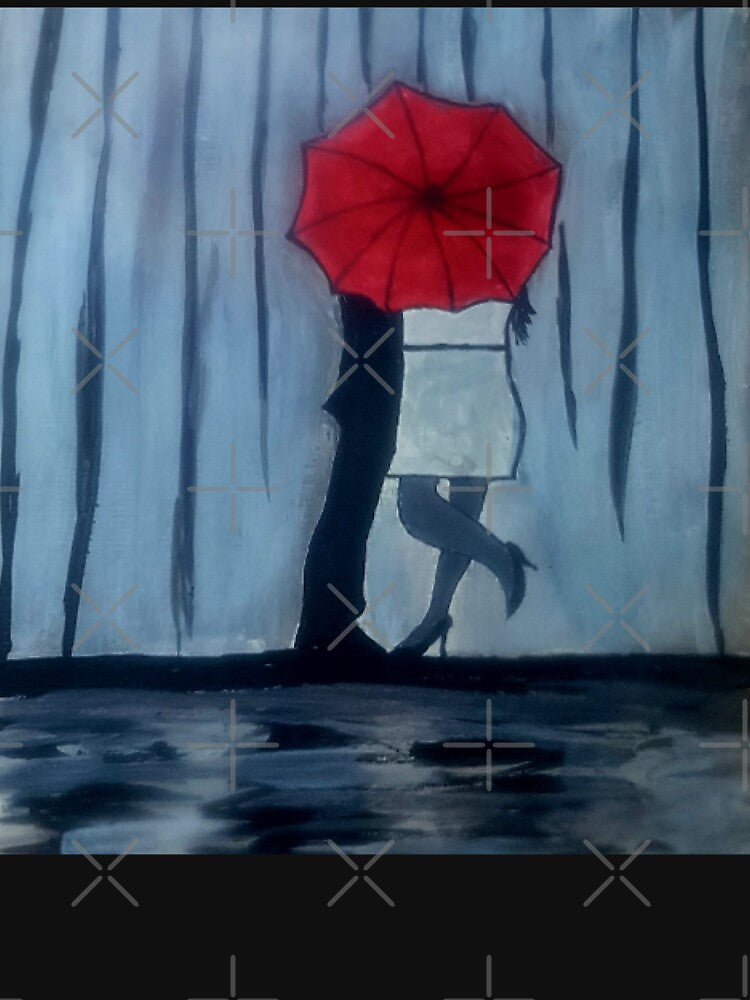 couple under umbrella - winter couple - feel free - vintage art handmade by doitwithlove T-Shirts, Hoodie,... (Image 3)