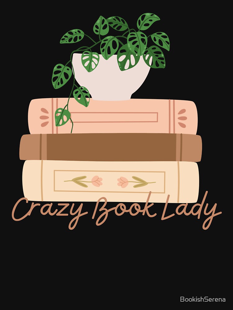 Crazy Book Lady Bookish Aesthetics Cute Book Lover by BookishSerena