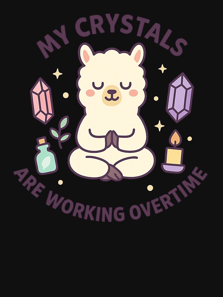 Crystal Healing Llama by RestAndRage T-Shirts, Hoodie, Sweatshirt | BlankRebels.com (Image 3)