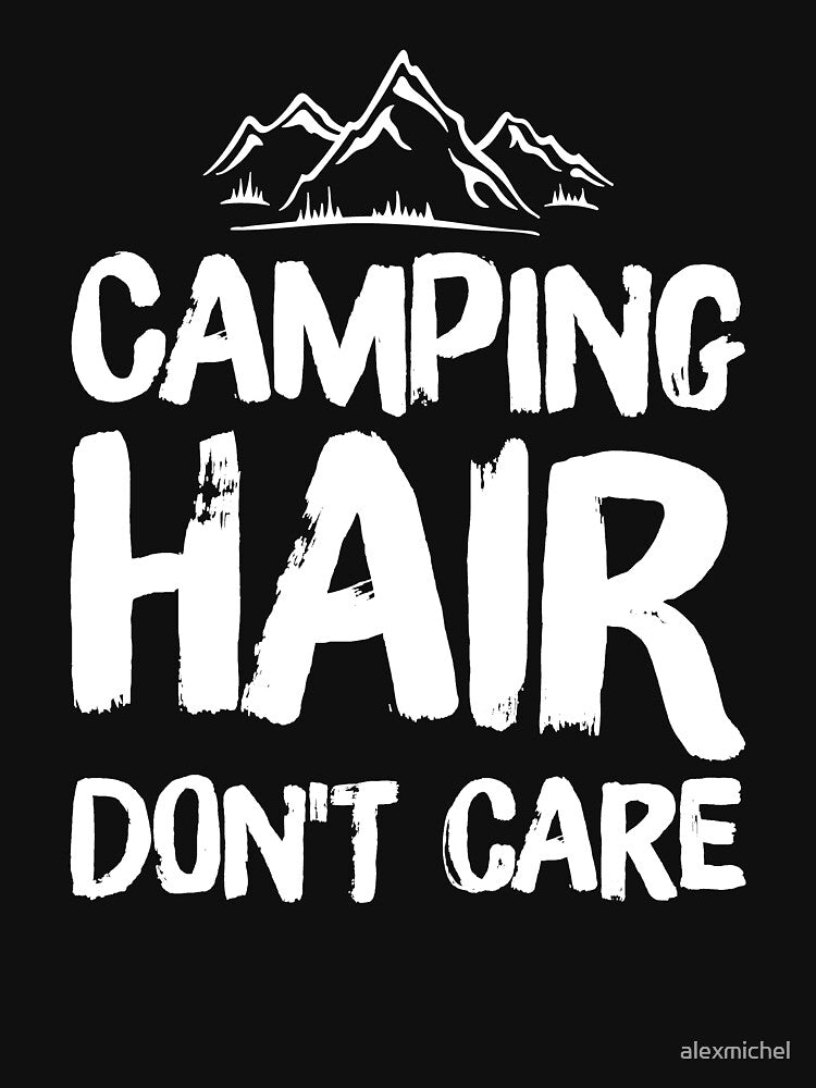 Camping hair don't care - funny camper by Captain Mood T-Shirts, Hoodie, Sweatshirt | BlankRebels.com (Image 3)