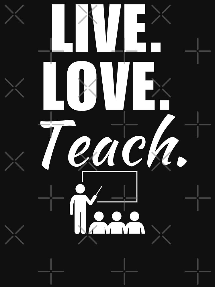 Live, love, teach. Teacher dad job or profession, husband or father occupation, proud teacher by NBSStore... (Image 3)