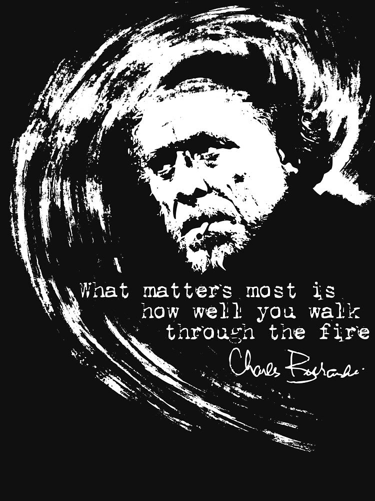 Through the fire. Cit. Bukowski. by titartwork
