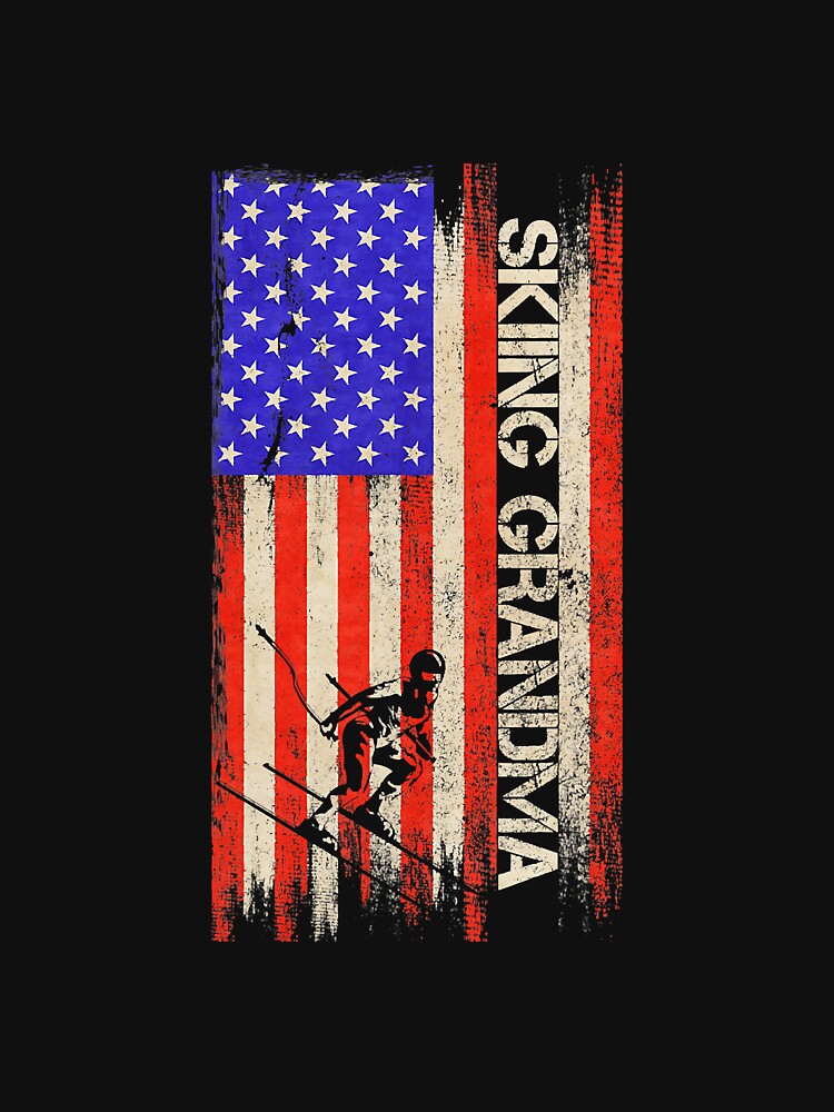 Vintage American Flag Proud Skiing by YesterDayCheck T-Shirts, Hoodie, Sweatshirt | BlankRebels.com (Image 3)