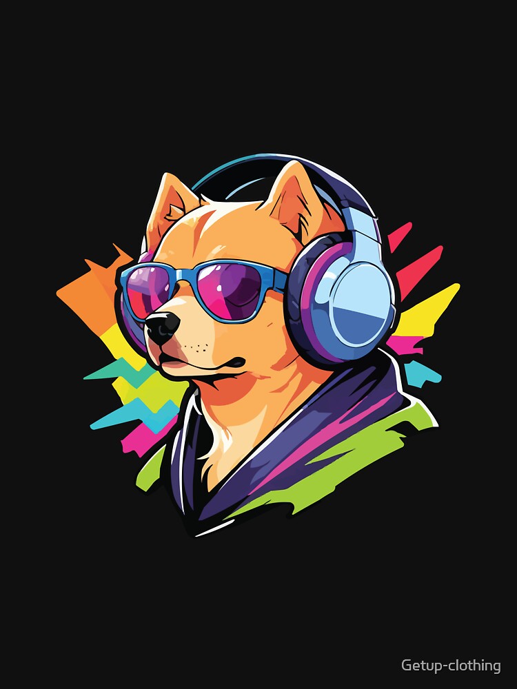 DJ Shiba Inu by Getup-clothing T-Shirts, Hoodie, Sweatshirt | BlankRebels.com (Image 3)