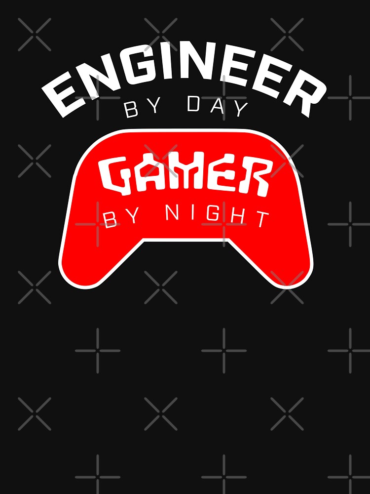 Engineer by Day Gamer by Night by Wolka T-Shirts, Hoodie, Sweatshirt | BlankRebels.com (Image 3)