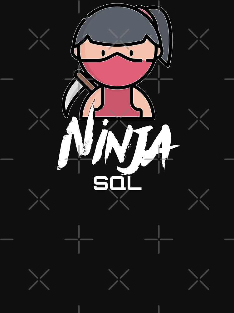 SQL Ninja (color white) by Stornu2Ruedas T-Shirts, Hoodie, Sweatshirt | BlankRebels.com (Image 3)