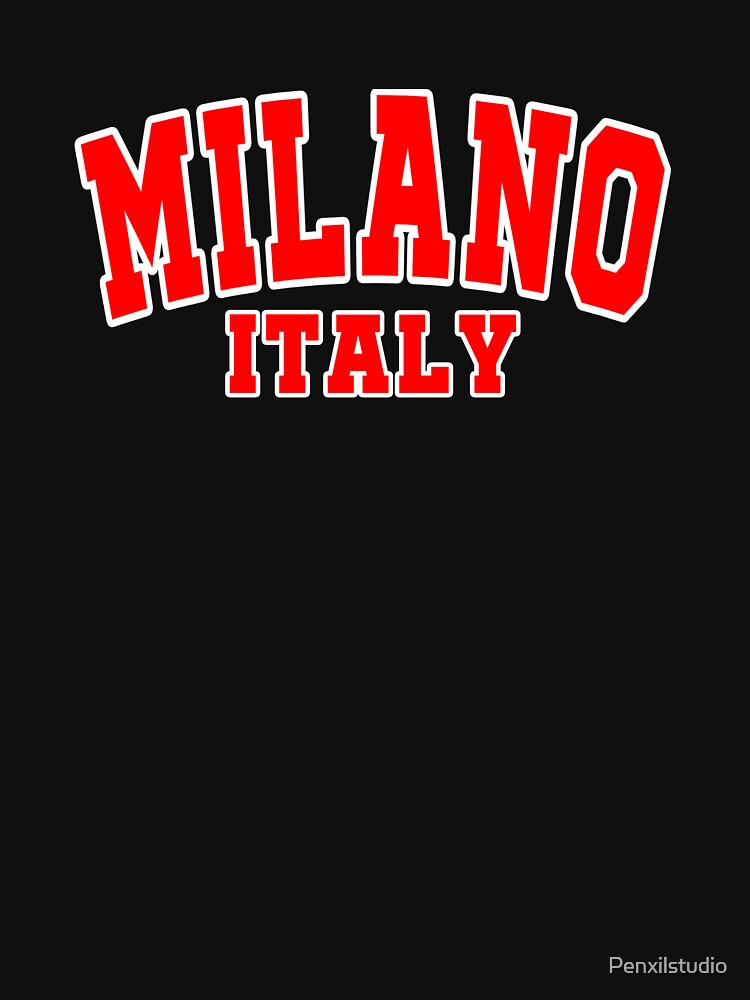 Milano Italy Sweatshirt Red by Penxilstudio