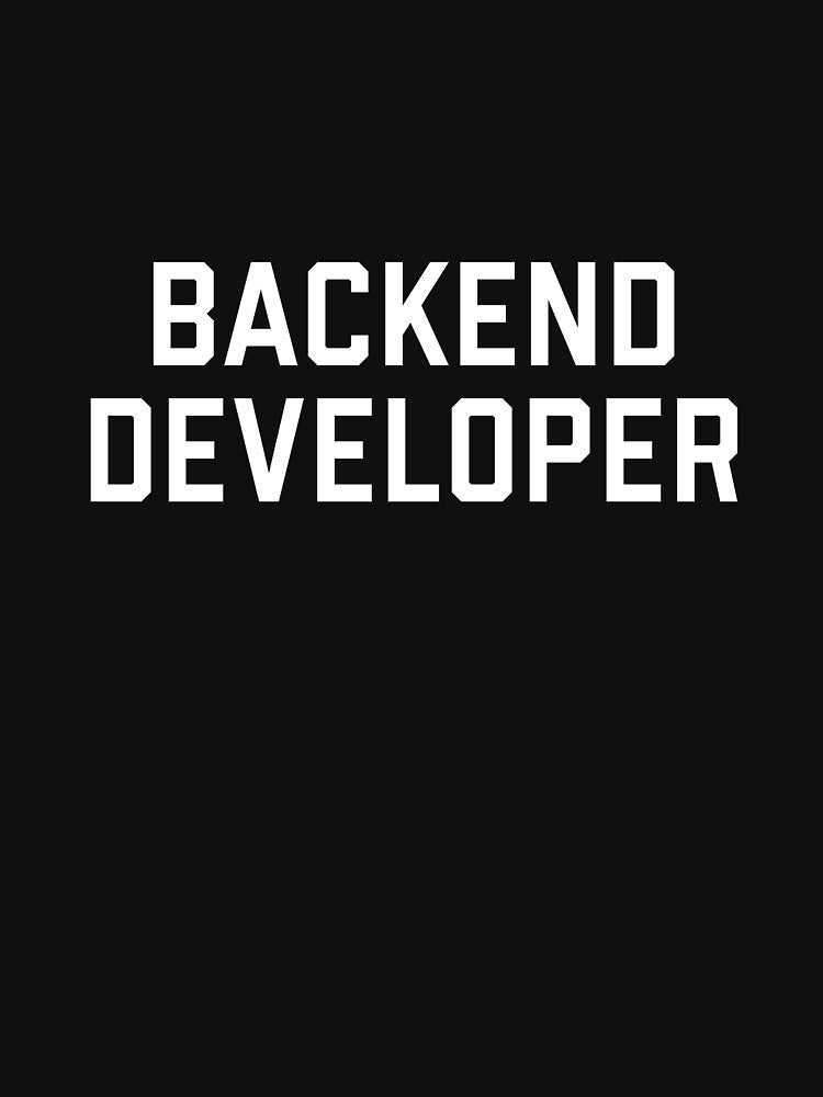 Backend Developer T-Shirt – Funny Coding & Software Engineer Design for Programmers by petersweater Hoodie,... (Image 3)