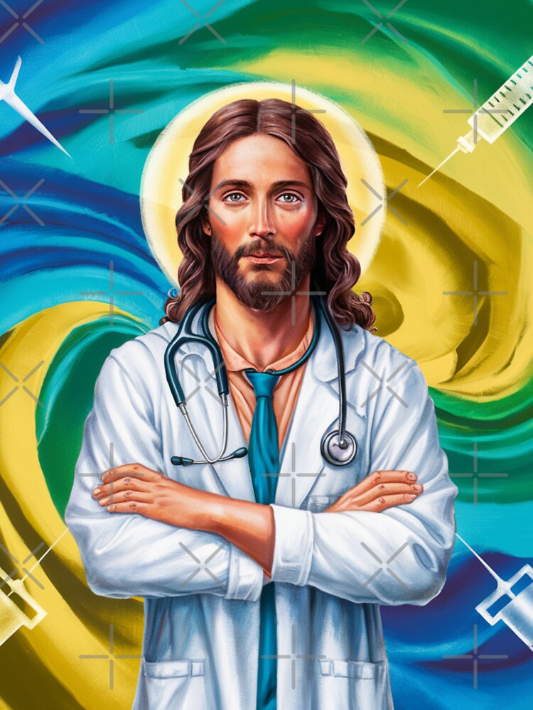 JESUS DOCTOR". JESUS WATERCOLOUR PAINTING T-Shirts, Hoodie, Sweatshirt