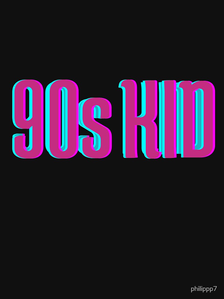 90s kid logo by philippp7 T-Shirts, Hoodie, Sweatshirt | BlankRebels.com (Image 3)