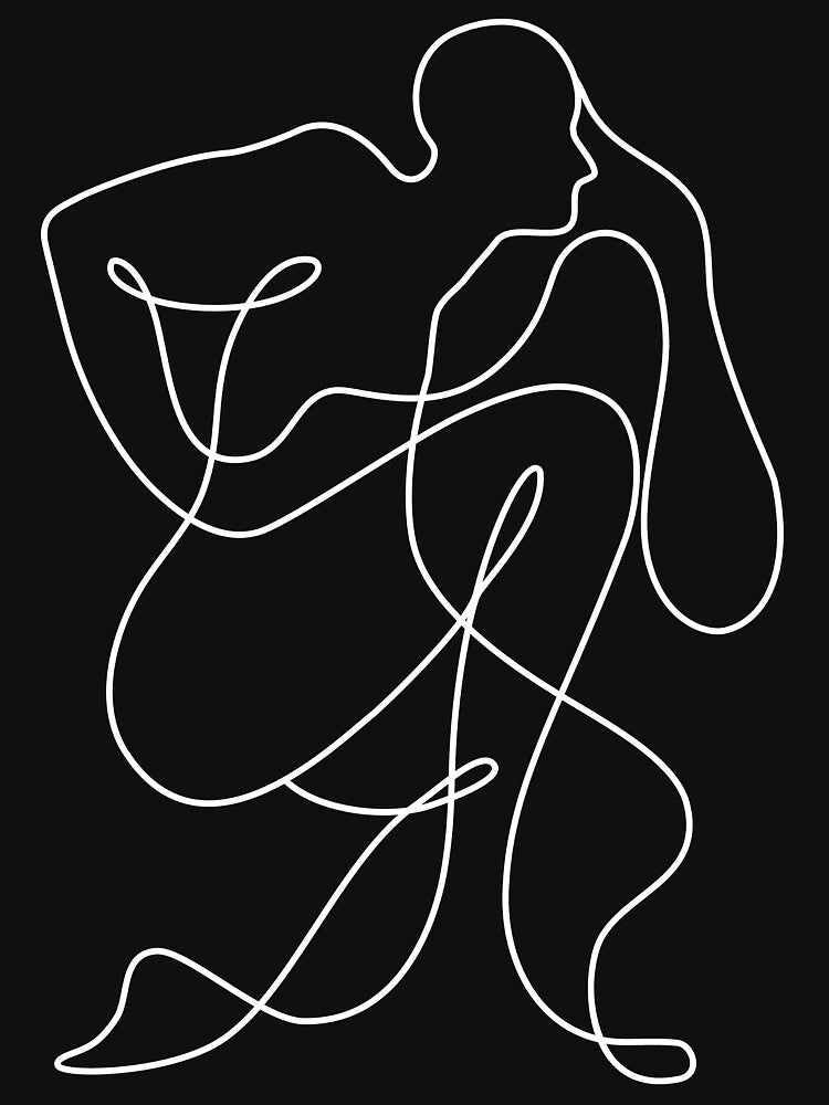 One line art by Tinteria T-Shirts, Hoodie, Sweatshirt | BlankRebels.com (Image 3)