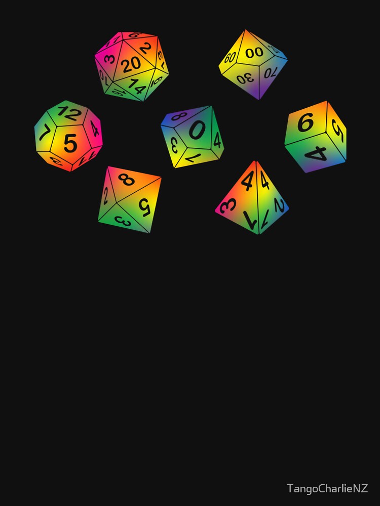 Roll with Pride -  LGBTQ+ Adventure Tabletop Gamers by TangoCharlieNZ T-Shirts, Hoodie, Sweatshirt (Image 2)