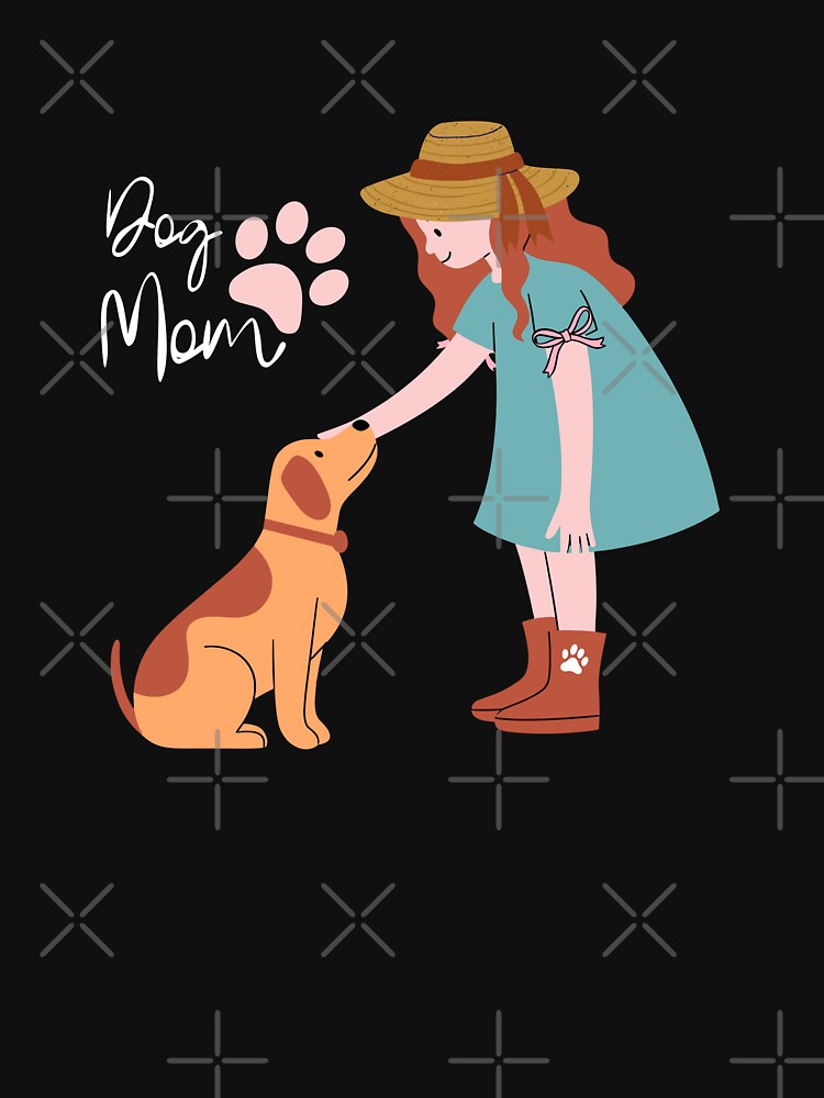 Dog Mom – Cozy Girl & Puppy Illustration by TheBeeKindSpace T-Shirts, Hoodie, Sweatshirt | BlankRebels.com (Image 3)