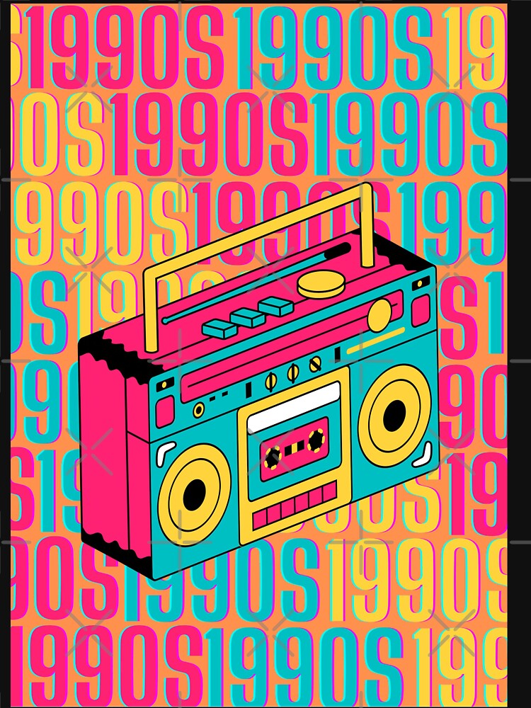 1990s retro design 1 - Orange Background by PunjabanJatti T-Shirts, Hoodie, Sweatshirt | BlankRebels.com (Image 3)