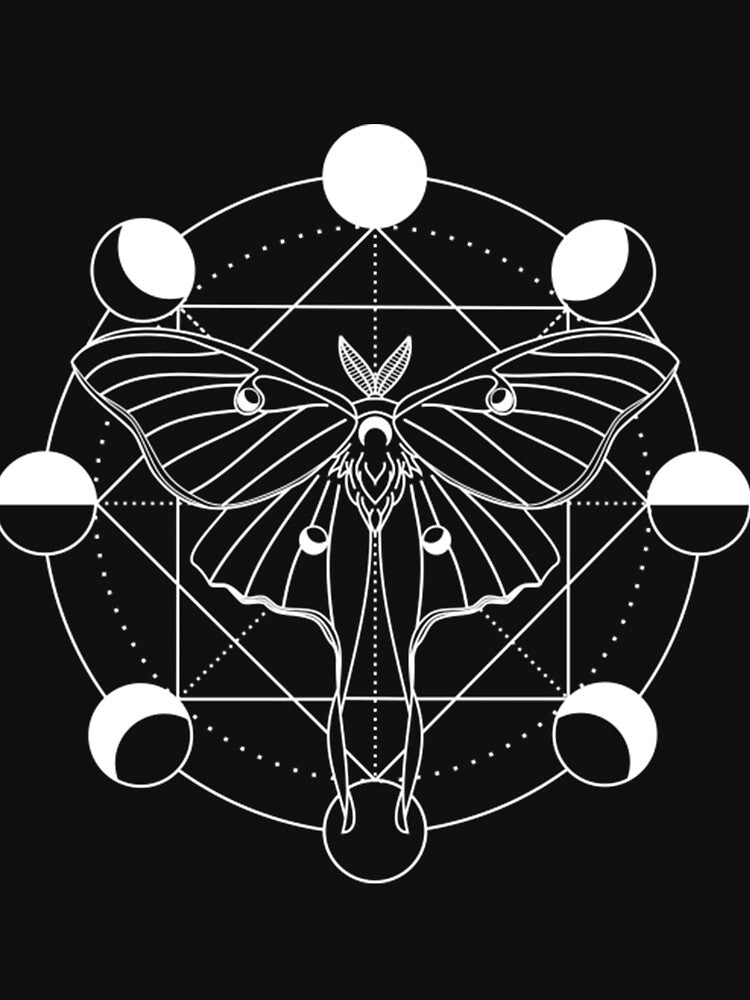 Luna Moth T-ShirtLuna Moth Moon Phase by MarveGlen T-Shirts, Hoodie, Sweatshirt | BlankRebels.com (Image 3)