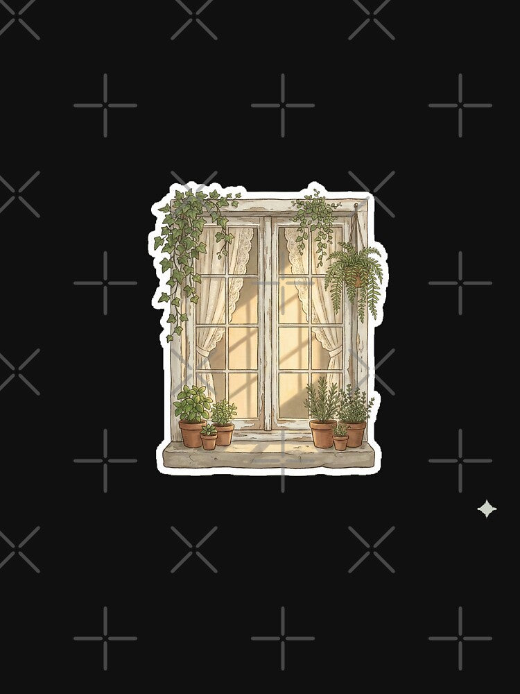 Cottagecore Window Scene by Designspot2020 T-Shirts, Hoodie, Sweatshirt | BlankRebels.com (Image 3)