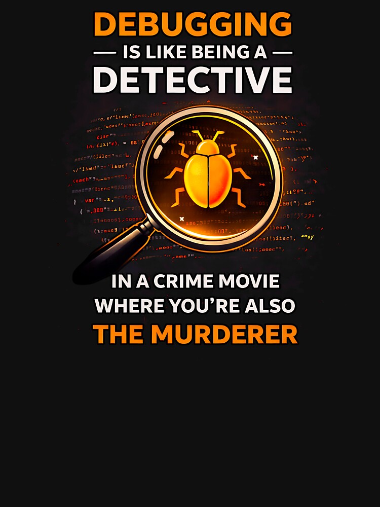 Debugging is like being a Detective by Plot Twist Outfitters T-Shirts, Hoodie, Sweatshirt | BlankRebels.com (Image 3)