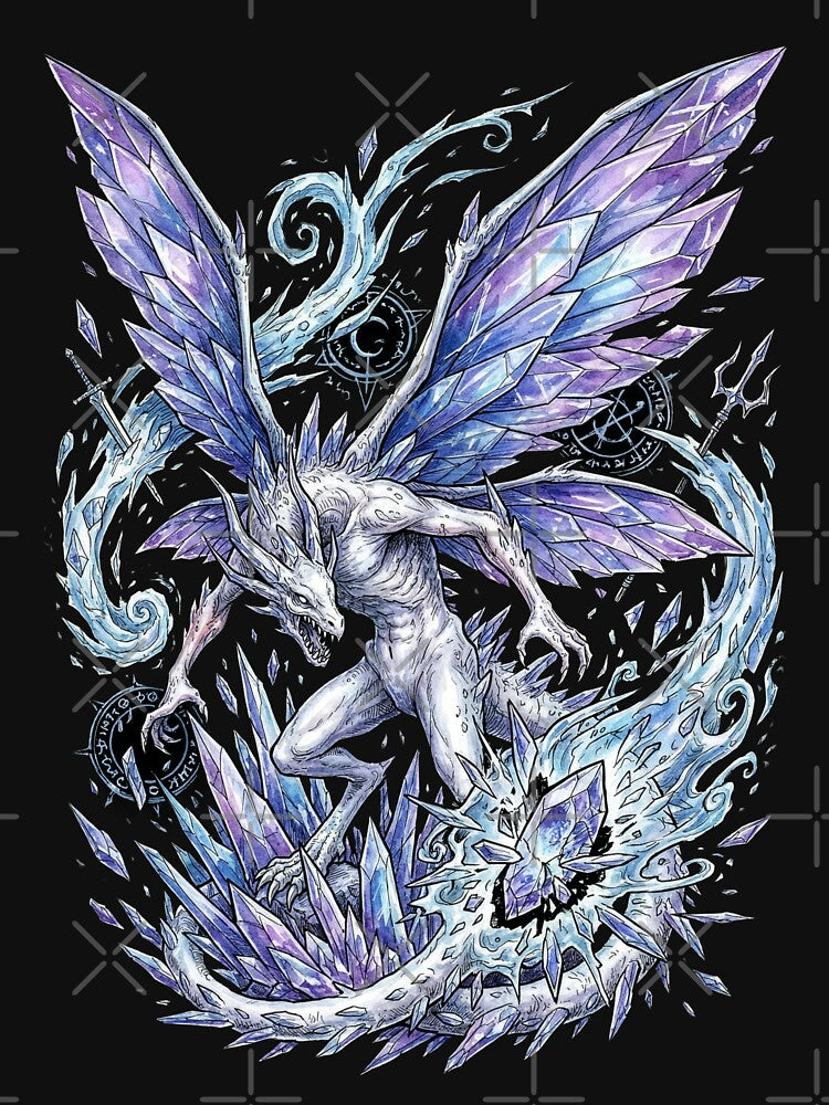 Seath the Scaleless Pale Dragon Portrait by HakoCity T-Shirts, Hoodie, Sweatshirt | BlankRebels.com (Image 3)