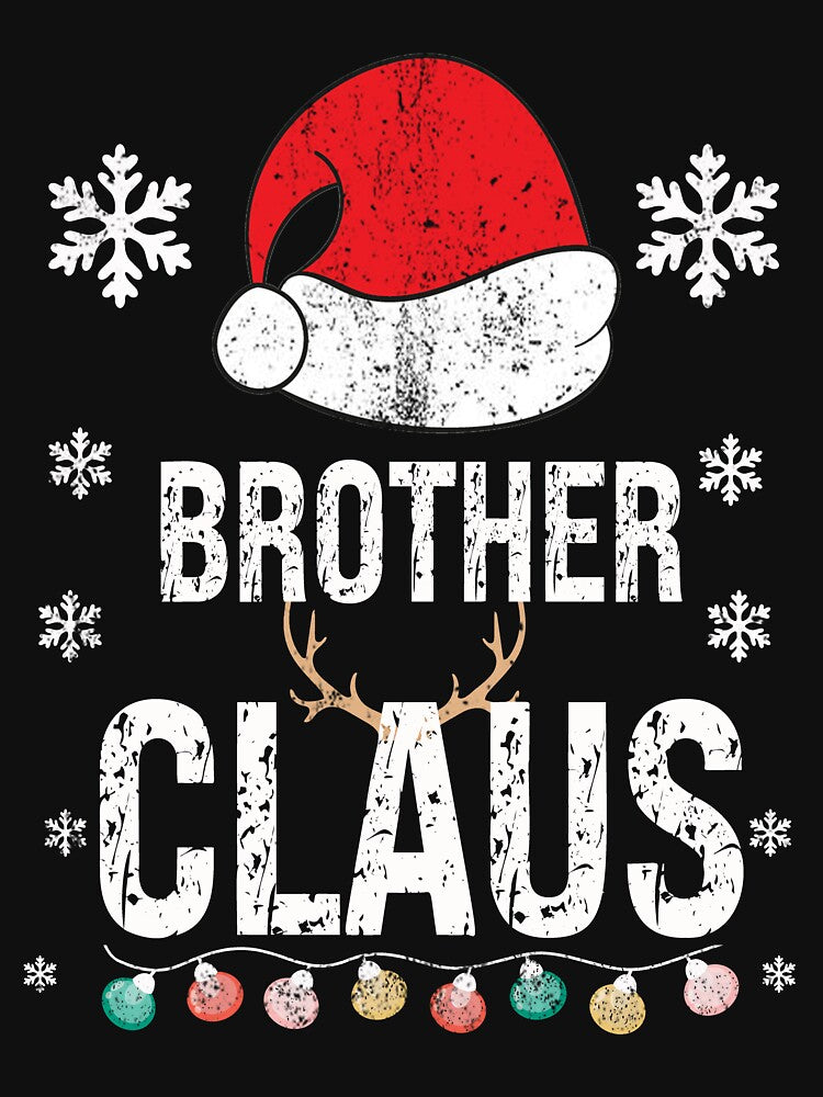 Brother Claus Family Matching Xmas Light Funny Christmas Pajama by ZANNIX T-Shirts, Hoodie, Sweatshirt (Image 3)