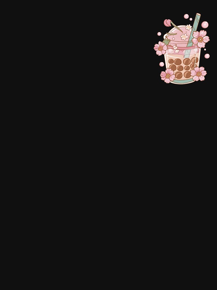 Cute Cherry Blossom Bubble Tea Kawaii by canvadreamer444 T-Shirts, Hoodie, Sweatshirt | BlankRebels.com (Image 3)