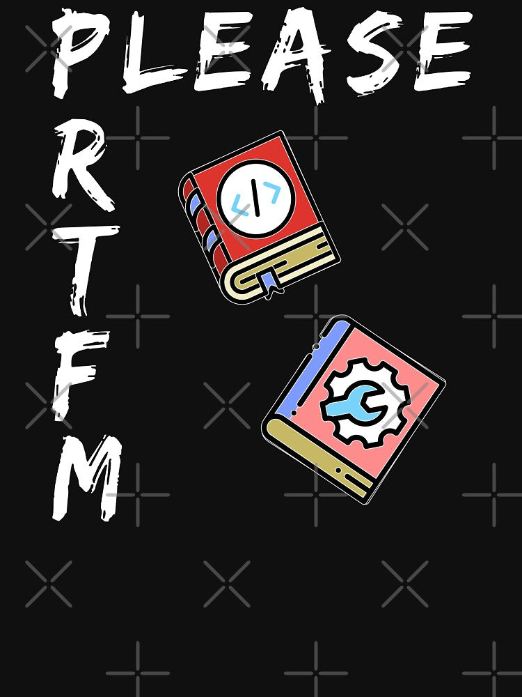 Please RTFM (color white) by Stornu2Ruedas T-Shirts, Hoodie, Sweatshirt | BlankRebels.com (Image 3)