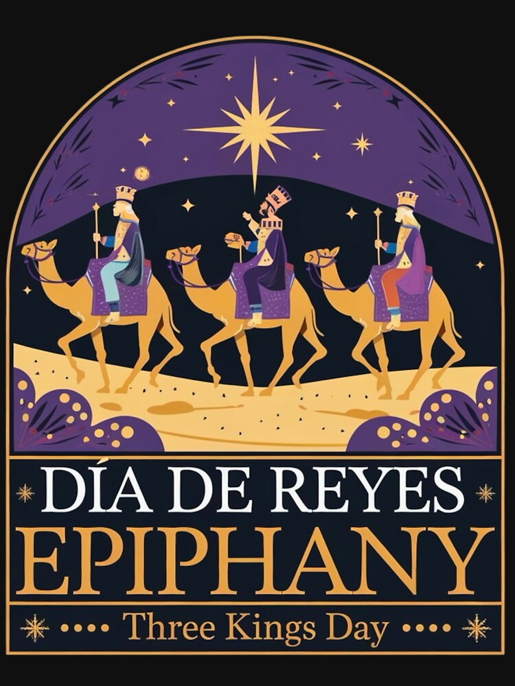 Three Kings Day Celebration Epiphany Festive Design by BunBuntheDog-