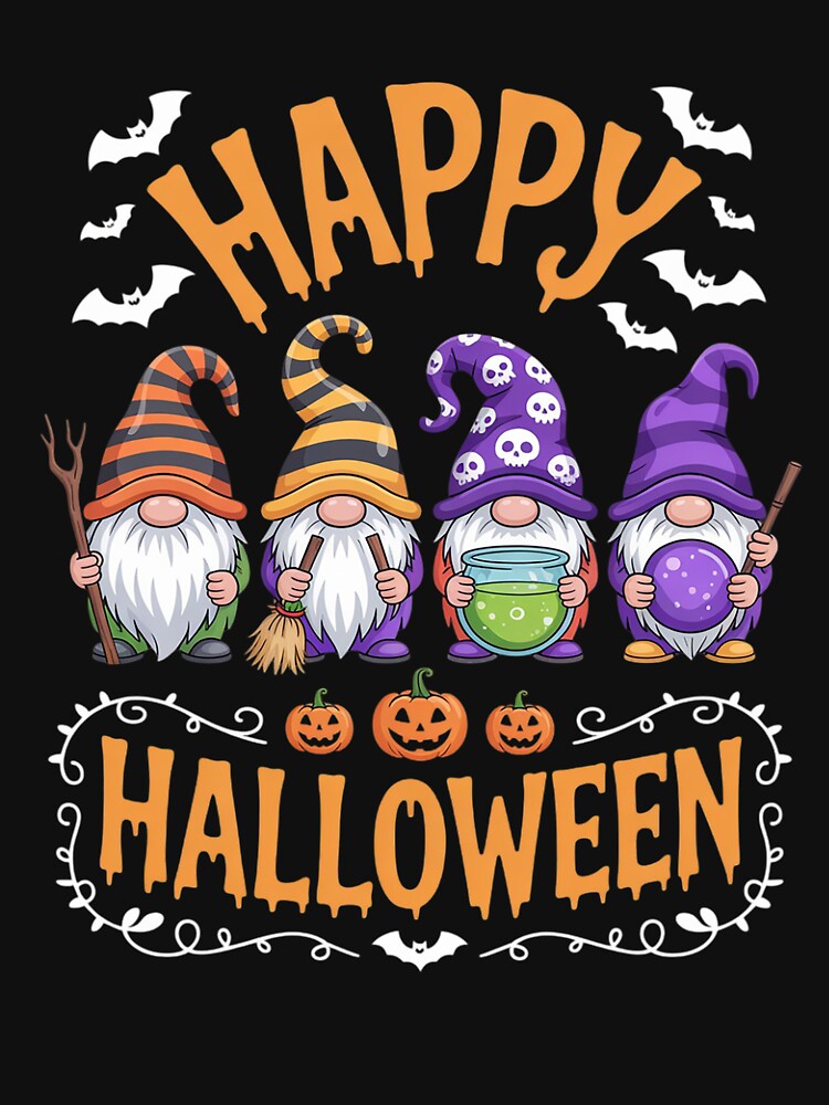 Halloween Gnomes, Happy Halloween by RoyTill0Art T-Shirts, Hoodie, Sweatshirt | BlankRebels.com (Image 3)