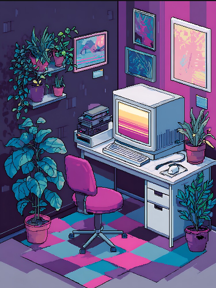 Vaporwave Aesthetic Pixel Art by bapupa T-Shirts, Hoodie, Sweatshirt | BlankRebels.com (Image 3)