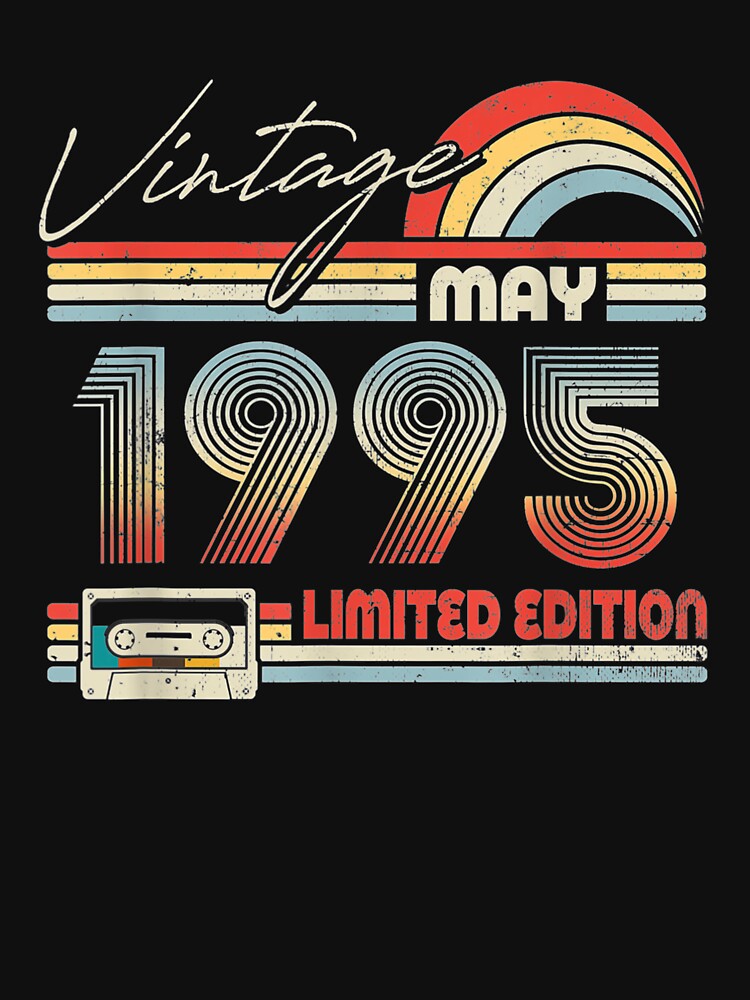 Vintage May 1995 26th Birthday 26 Years Old Retro by Ronaldo Osinski T-Shirts, Hoodie, Sweatshirt | BlankRebels.com (Image 3)