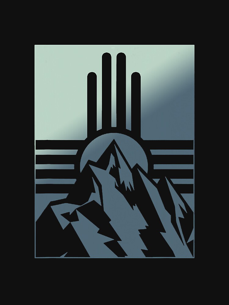New Mexico State Zia Symbol Mountains by BundlerVq T-Shirts, Hoodie, Sweatshirt | BlankRebels.com (Image 3)