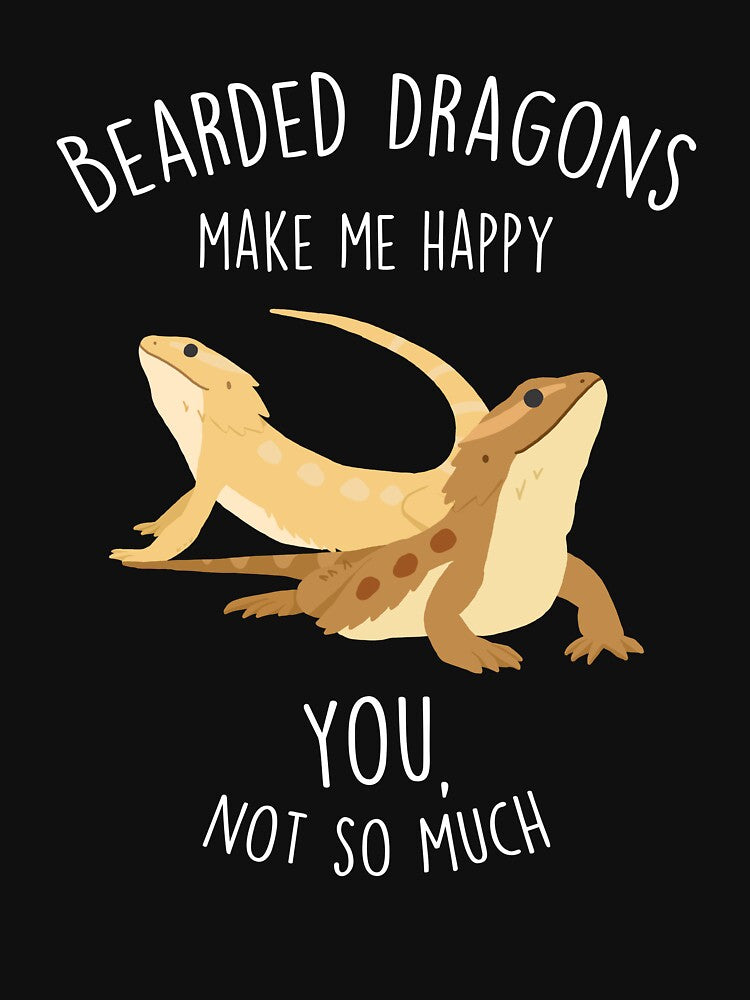 Bearded Dragons Make Me Happy by Clara Hollins T-Shirts, Hoodie, Sweatshirt | BlankRebels.com (Image 3)