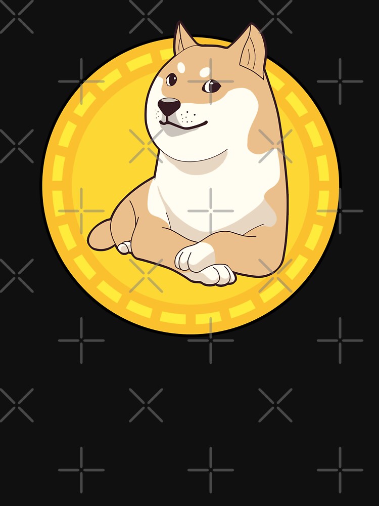 Doge Coin Crypto Currency Doge Meme Cute Shiba Inu Dog Pattern by MillennialMemer T-Shirts, Hoodie, Sweatshirt (Image 3)