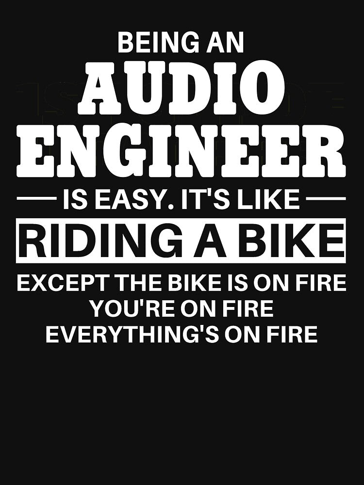 Audio Engineer Riding A Bike by clickmostro T-Shirts, Hoodie, Sweatshirt | BlankRebels.com (Image 3)