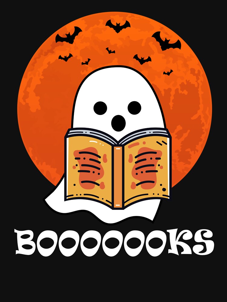 Booooooks Boo Read Books Halloween Funny Reader by DNW-art T-Shirts, Hoodie, Sweatshirt | BlankRebels.com (Image 3)