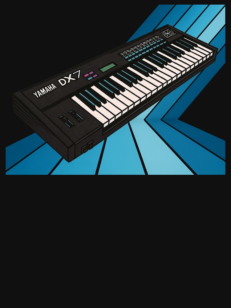 Yamaha DX7 Shirt, Vintage Synth Tee, Cool Keyboard Shirt, Synthesizer T, Unisex Softstyle by ADJ Design Shoppe... (Image 3)