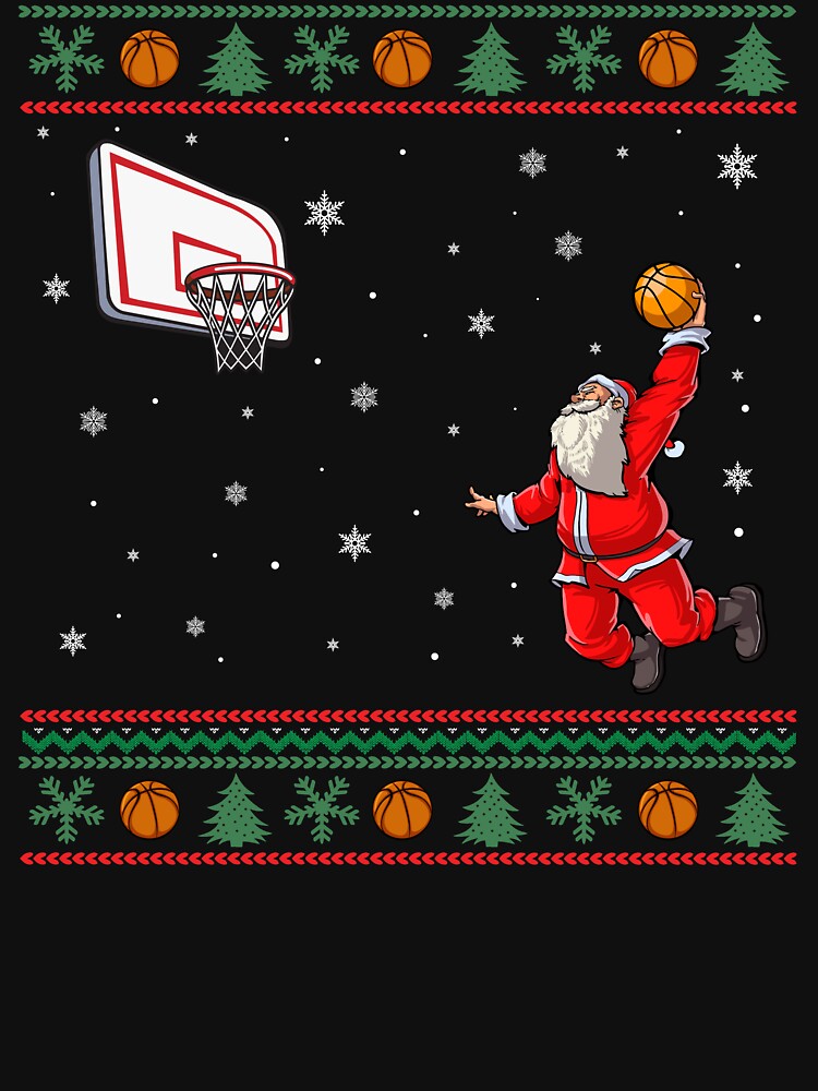 Christmas Basketball Santa Funny Sport Xmas by BuynPose T-Shirts, Hoodie, Sweatshirt | BlankRebels.com (Image 3)
