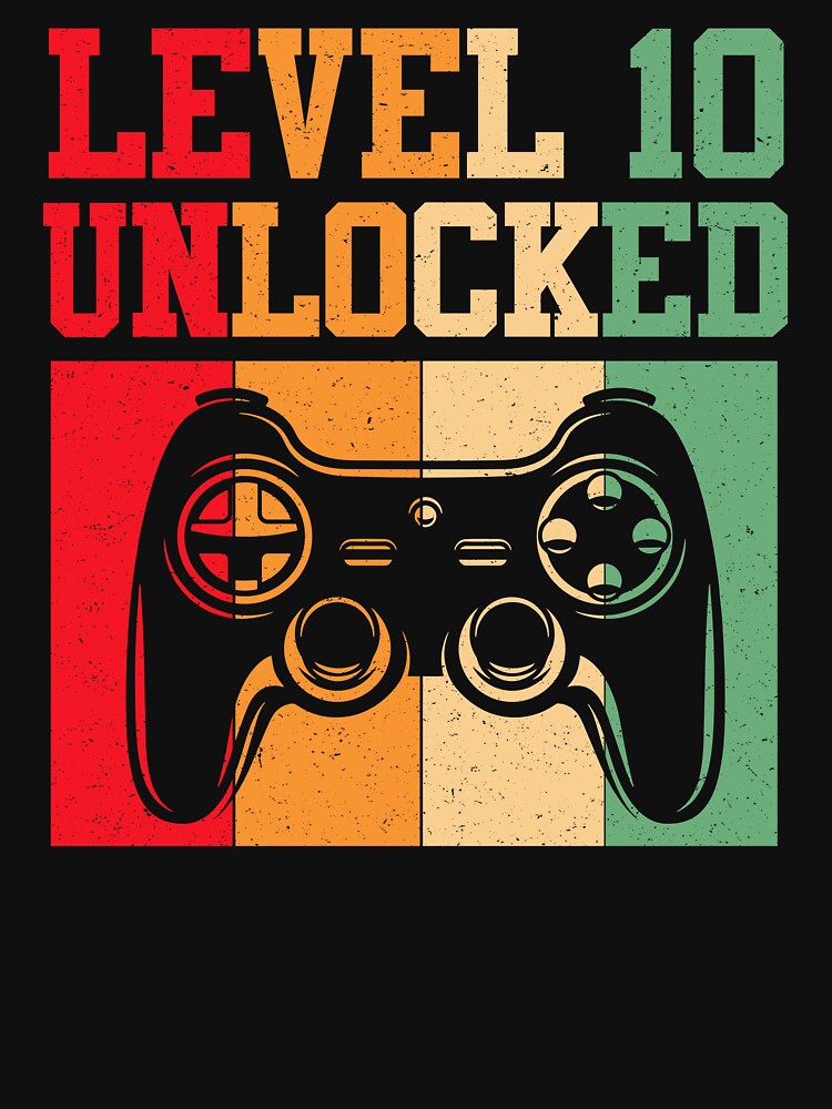 Gamer Level 10 Unlocked by SunsetGloww T-Shirts, Hoodie, Sweatshirt | BlankRebels.com (Image 3)