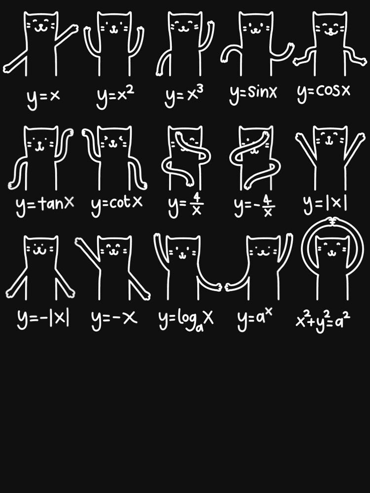 Funny Cat And Math, Cat And Algebra Lover by Rosartistshop T-Shirts, Hoodie, Sweatshirt | BlankRebels.com (Image 3)