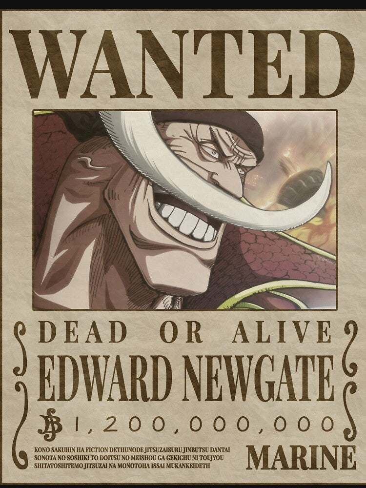 Wanted Dead Or Alive Edward Newgate Whitebeard by JTravisDesigns