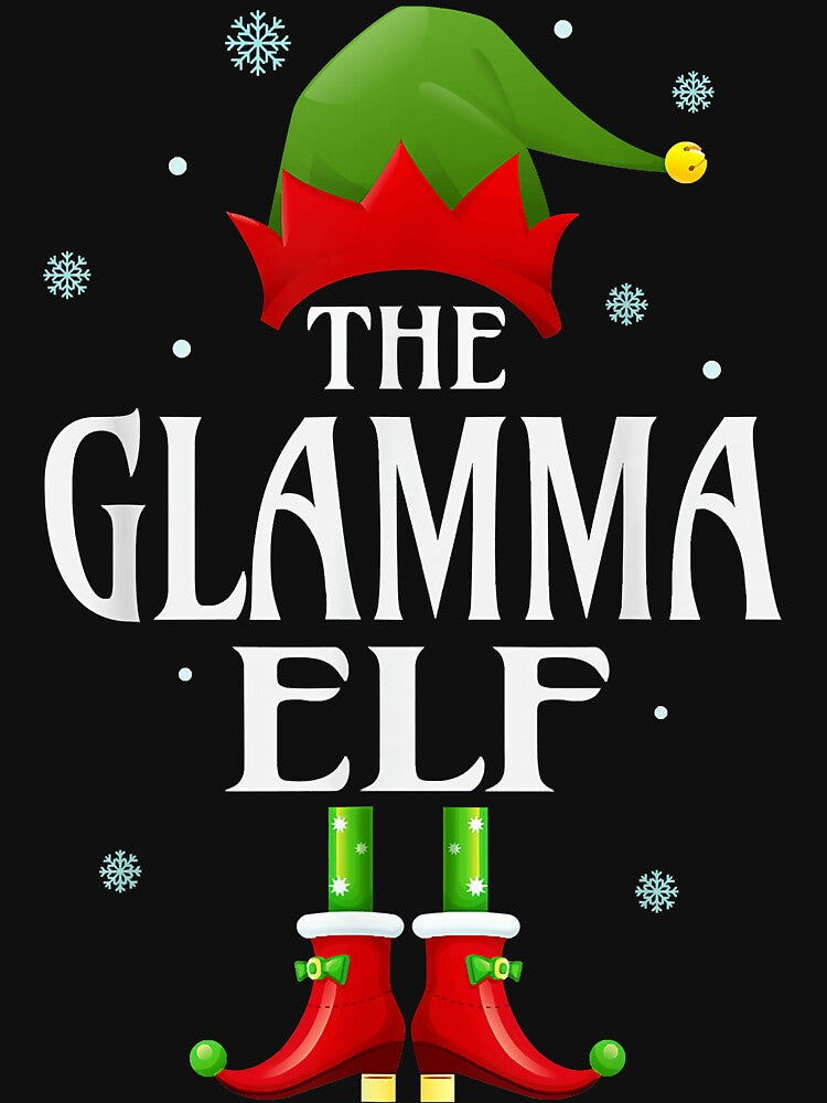 Glamma Elf Xmas Matching Family Group Christmas Party Pajama by JacalynVick T-Shirts, Hoodie, Sweatshirt (Image 3)