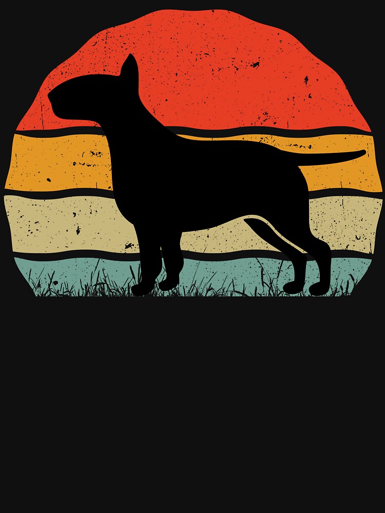 Retro Bull Terrier Silhouette by ramazis T-Shirts, Hoodie, Sweatshirt | BlankRebels.com (Image 3)