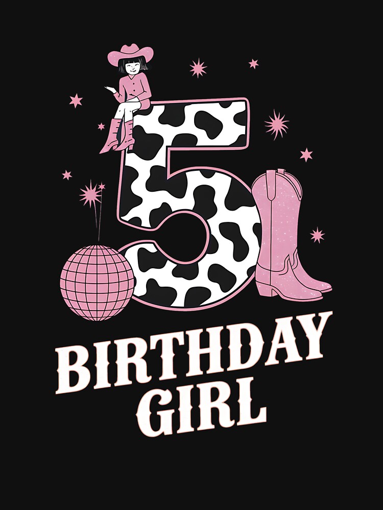 Happy 5th Birthday Girl by TiredPack T-Shirts, Hoodie, Sweatshirt | BlankRebels.com (Image 3)