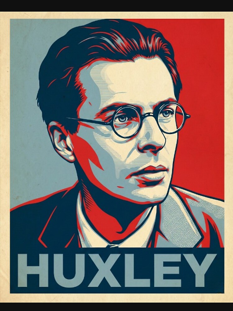 Aldous Huxley Hope Style Retro Poster Art by Anya Byron T-Shirts, Hoodie, Sweatshirt | BlankRebels.com (Image 3)