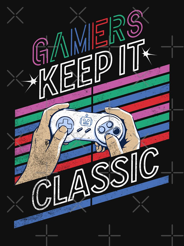 Retro Gaming Controller Gamer Keep It Classic by PlayfulPrint