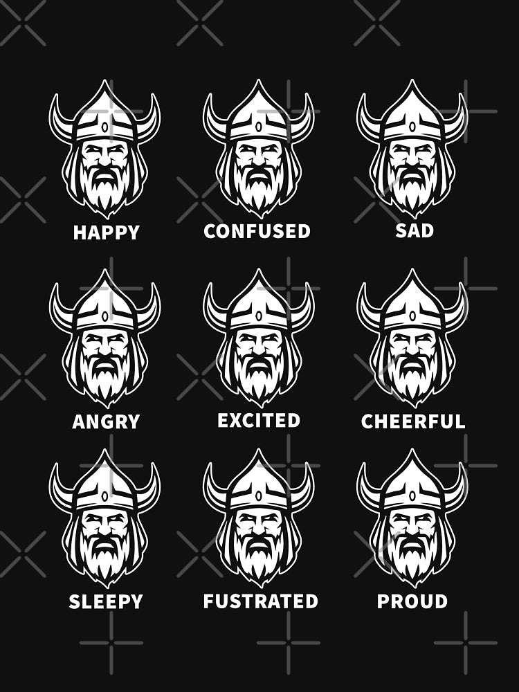 Iceland Viking Face Emotions by Mile Marker Brands T-Shirts, Hoodie, Sweatshirt | BlankRebels.com (Image 3)