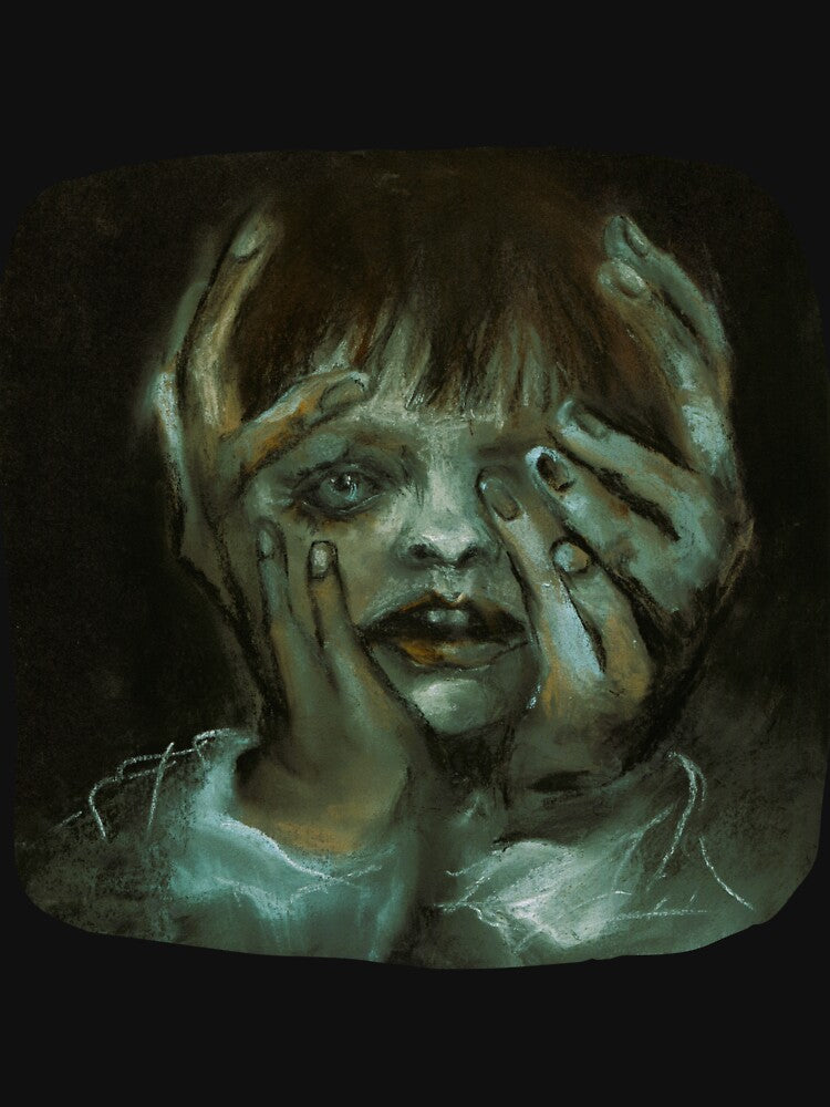 The Madness Creepy Surreal Portrait Drawing by Dariia Zhyrova T-Shirts, Hoodie, Sweatshirt | BlankRebels.com (Image 3)