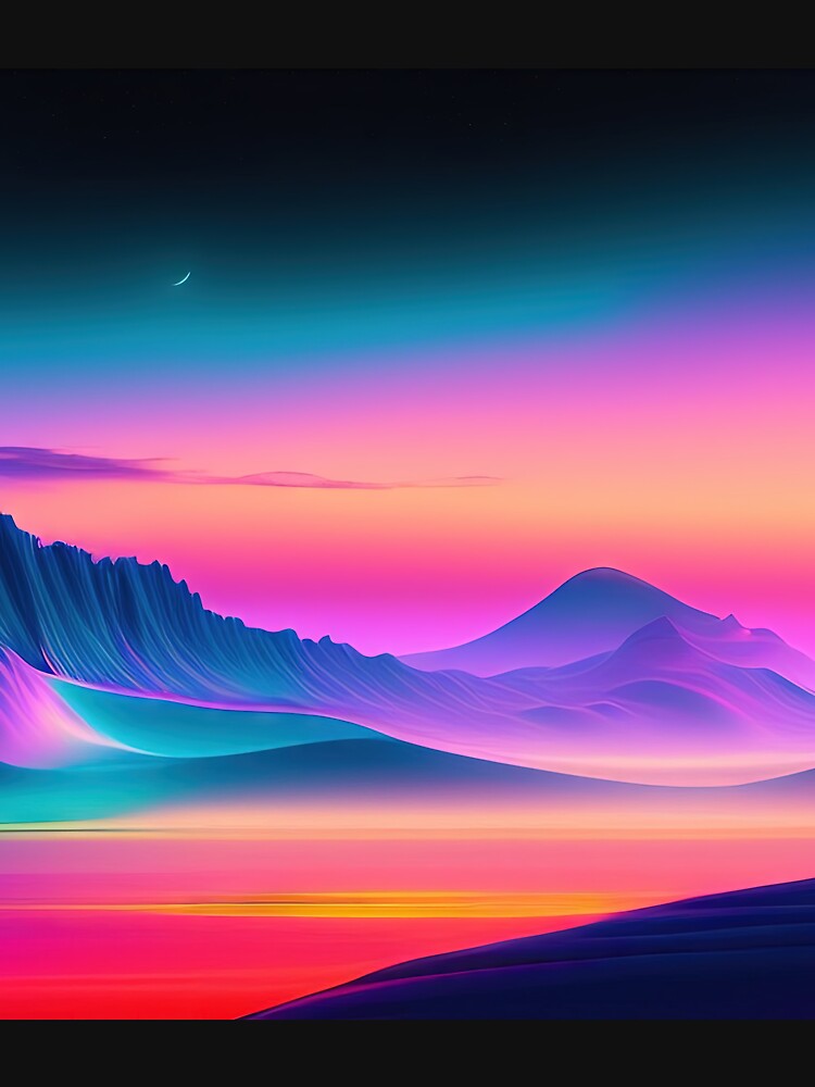 Cosmic Haze: A Vaporwave Exploration of Pastel Tones and Surreal Scenery by Mullet Monkey T-Shirts, Hoodie,... (Image 3)