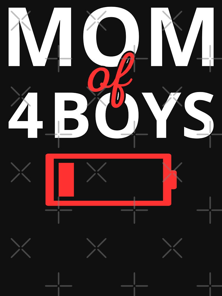 Tired Mom Of 4 Boys II by Lemon Pepper T-Shirts, Hoodie, Sweatshirt | BlankRebels.com (Image 3)