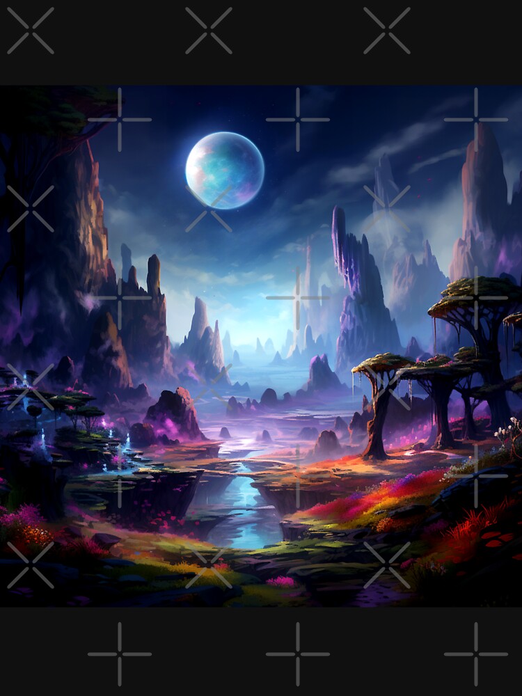 Fantasy Landscape - Limestone Spires by Fantasy Masterpiece T-Shirts, Hoodie, Sweatshirt | BlankRebels.com (Image 3)