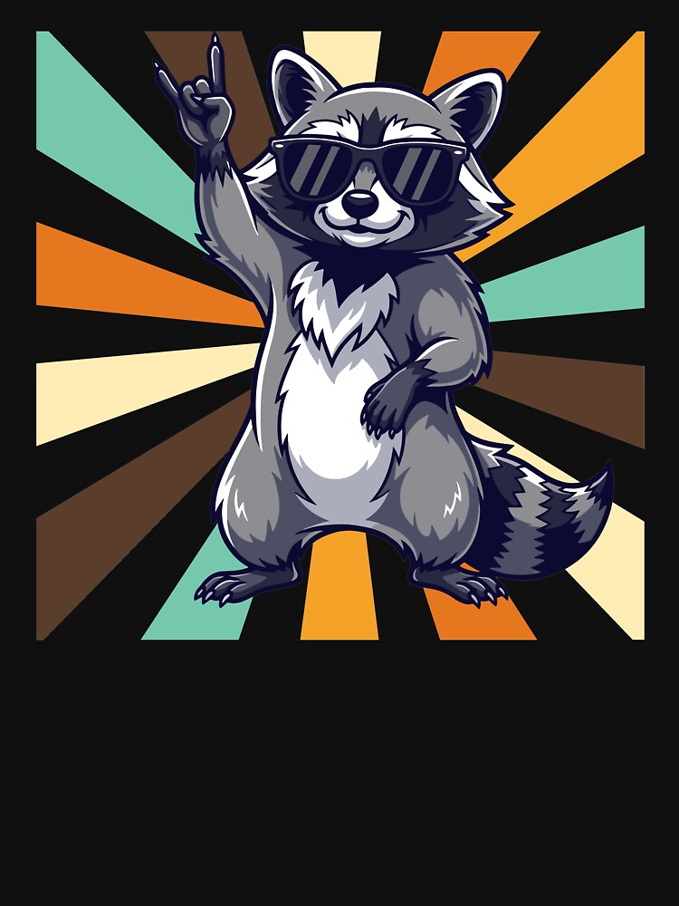 Trashed Panda Drunk Raccoon Illustration by StaticMood T-Shirts, Hoodie, Sweatshirt | BlankRebels.com (Image 3)